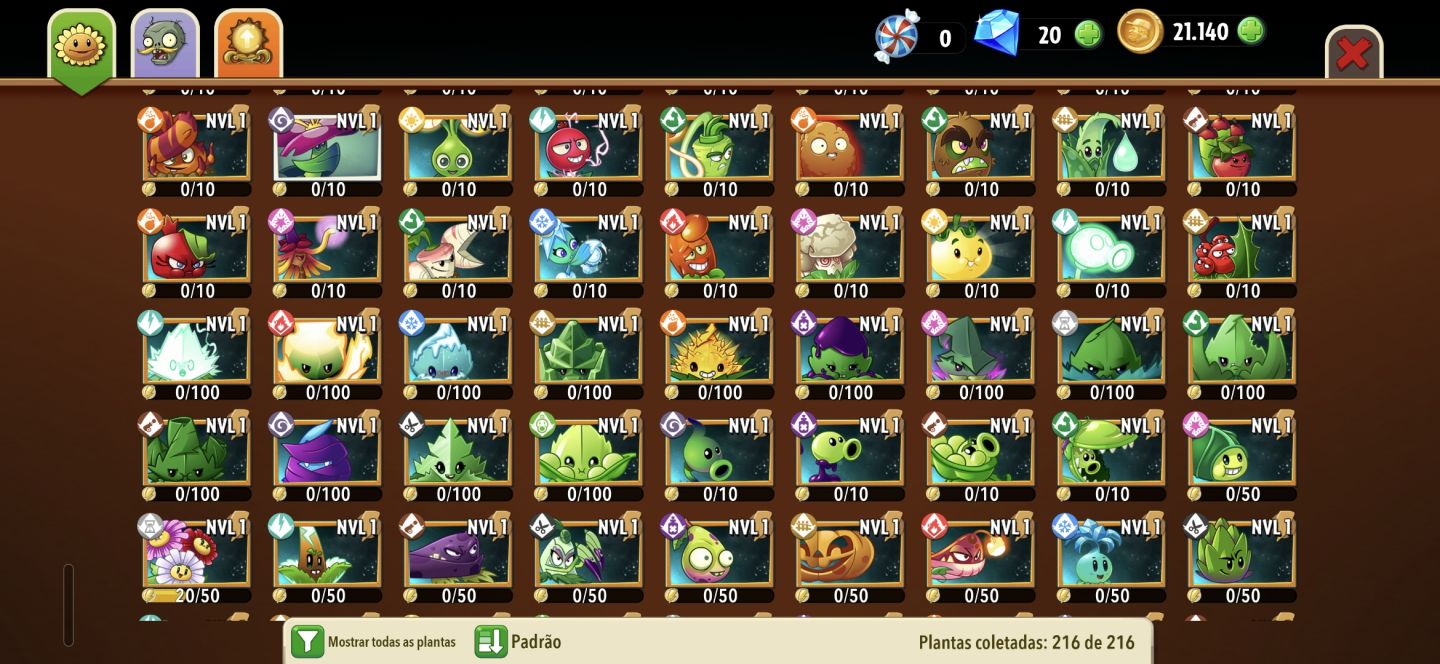 Plantas vs zumbis todas as plantas desbloqueadas - não é apk