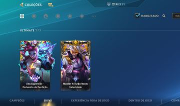 Conta Wild rift com 214 skin jinx super vilã todas forma e master yi turbo neon