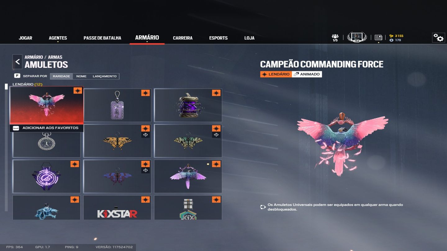 CONTA RAIMBOW SIX COM MUITA COISA LVL264