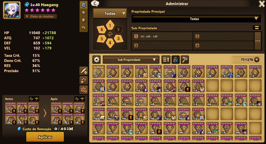 SUMMONERS WAR - GIANA + WOLYUNG + ZERATU + PONTOS