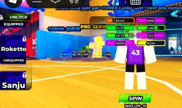 Conta de Lendas do vôlei e Blox Fruits