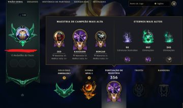 Conta LoL Esmeralda 1 mono kassadin