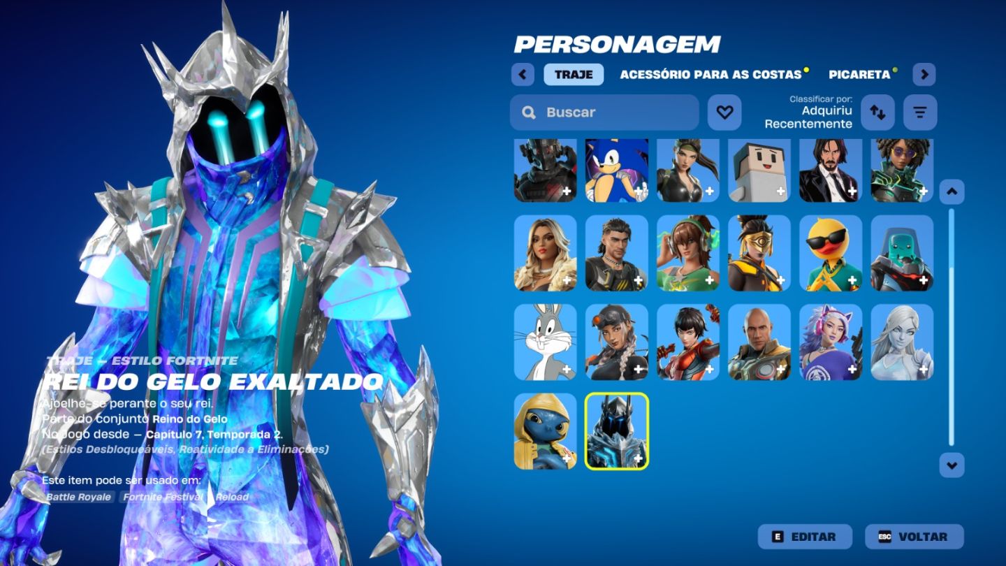 Conta de Fortnite com 24 Skins | Bugs Bunny | Promoção!
