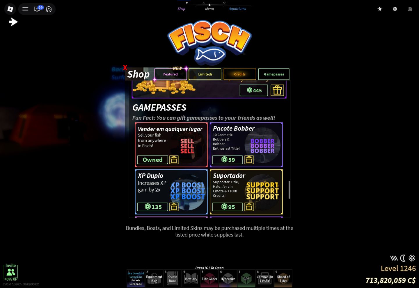 -- CONTA FISCH LVL 1200 / Polaris Serenade / Tryhard Max / 720M COINS--