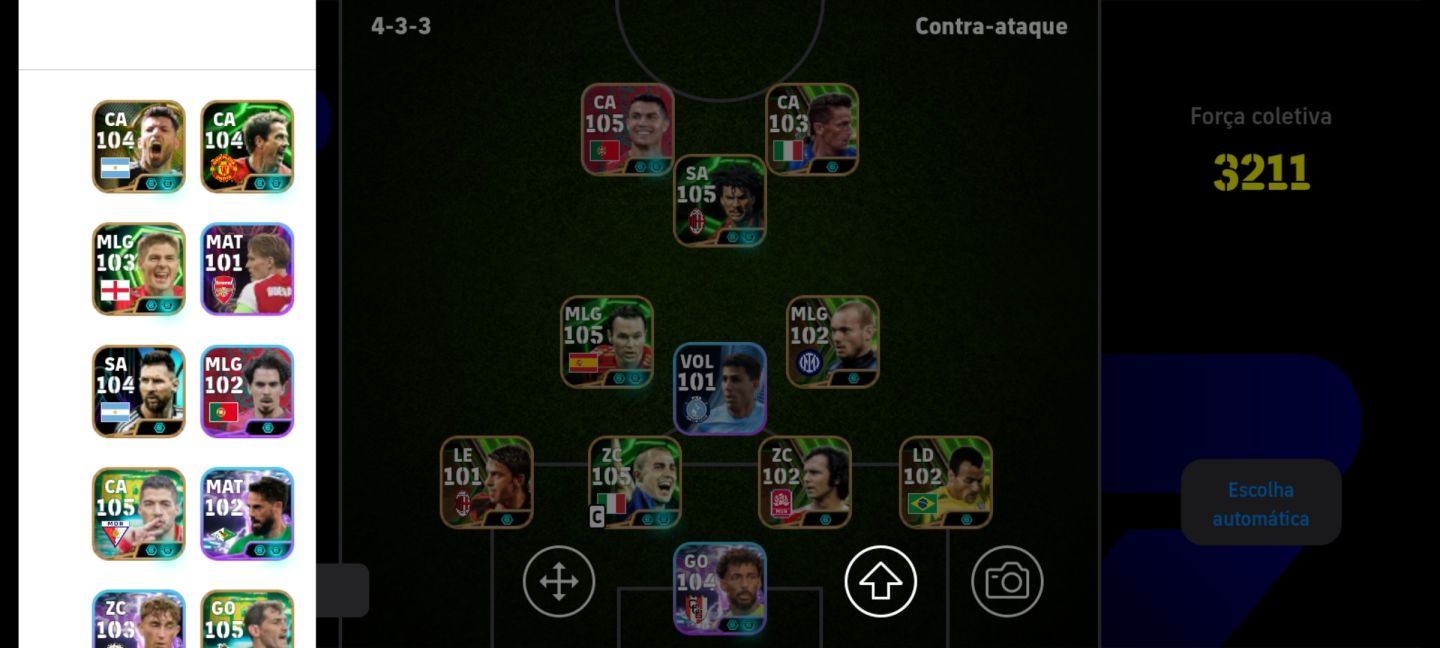 CONTA FULL EFOOTBALL! GUILLIT,CR7 MESSI RARO