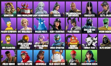Conta Fortnite INSANA 36 Skins | Simpsons, Megazord, Marty + 3 Pagas