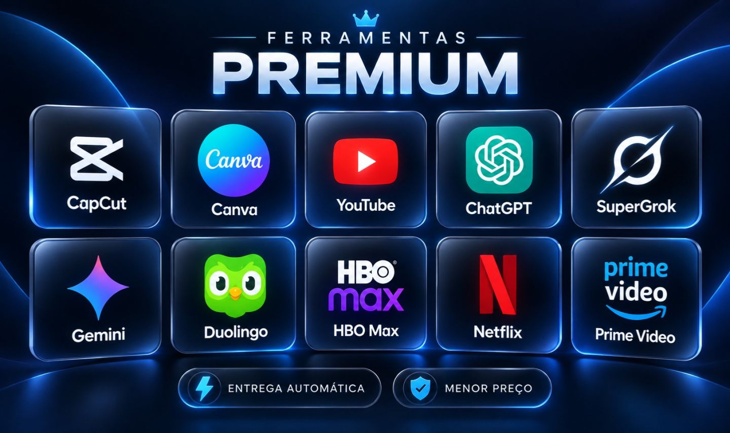 CAPCUT / CANVA / YOUTUBE / CHATGPT/ SUPERGROK / GEMINI ENTREGA AUTOMATICA