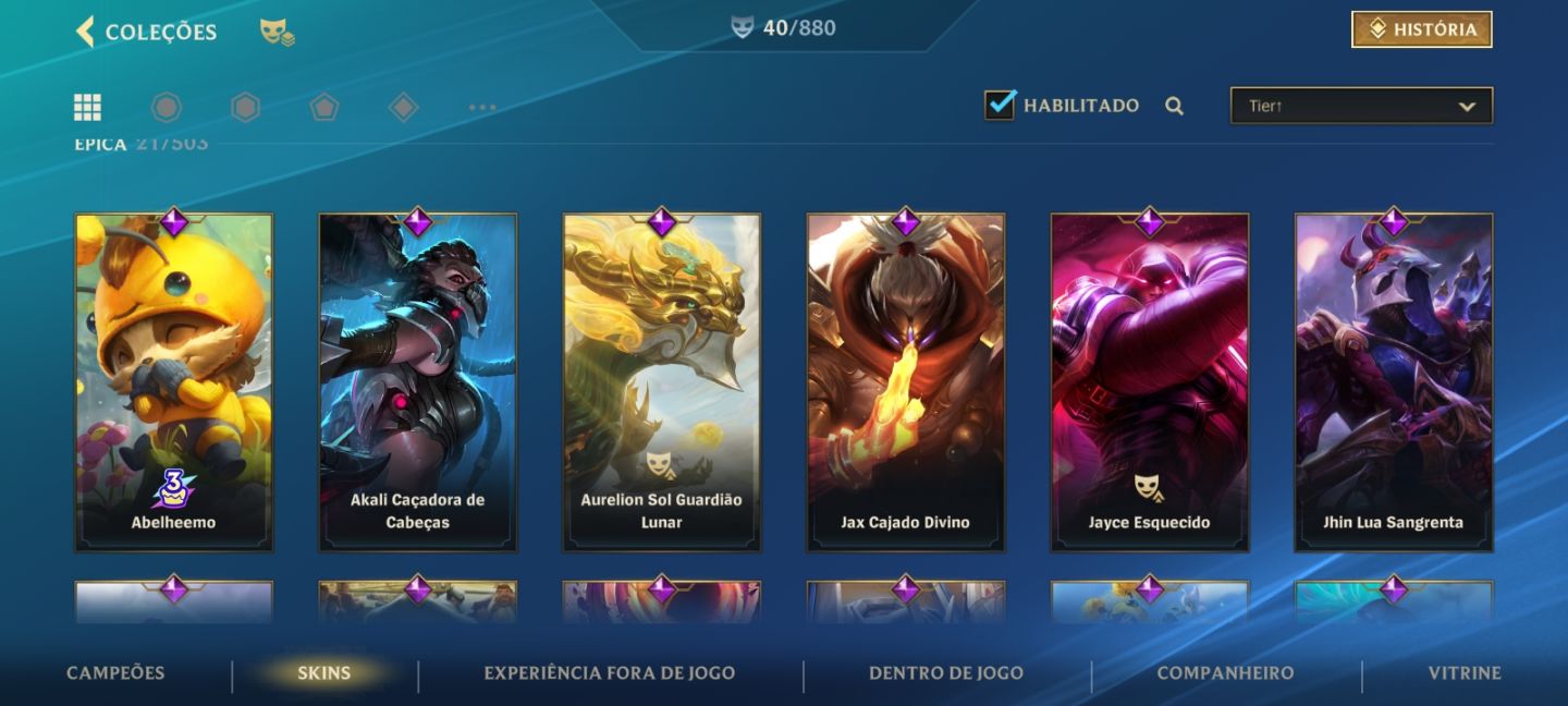 Conta Wild Rift (Focada em ZED e AKALI.)