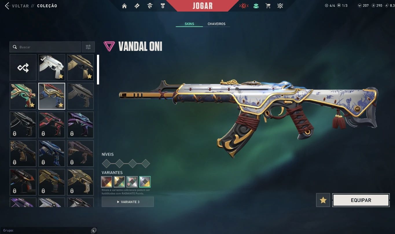 CONTA FULL PREMIUM |+19k VP EM SKINS (ARAXYS, IMPERIUM, NOCTURNUM, ZERØFANG).