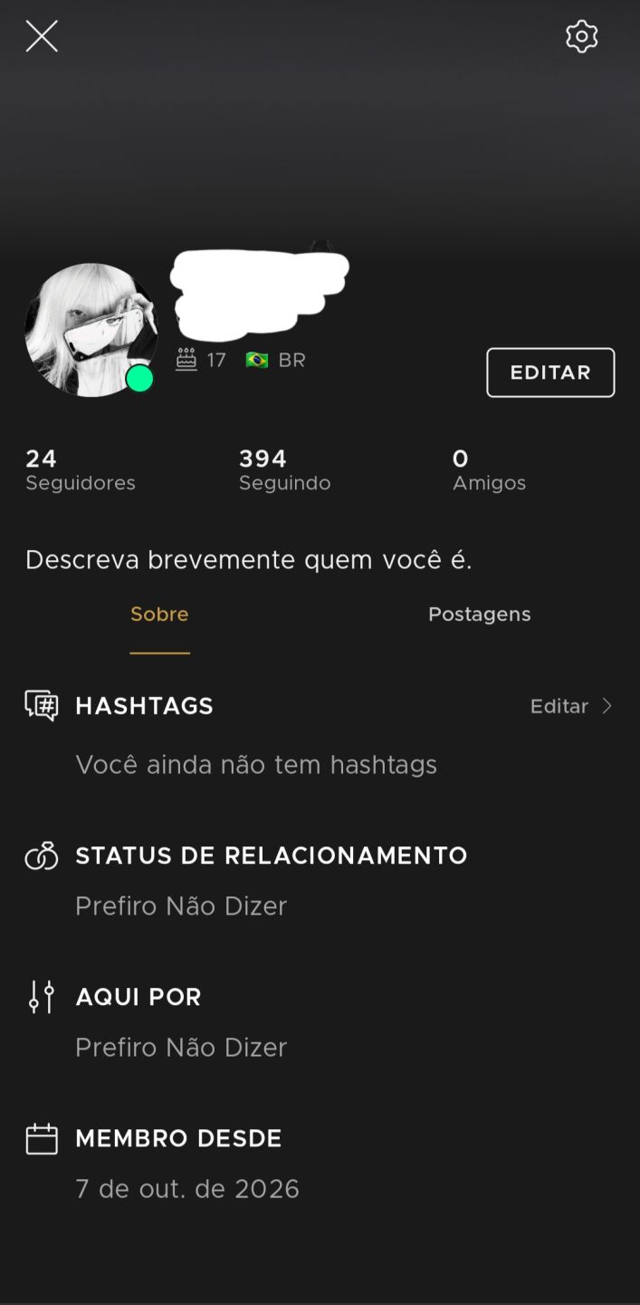 Conta IMVU nova feminina 2026