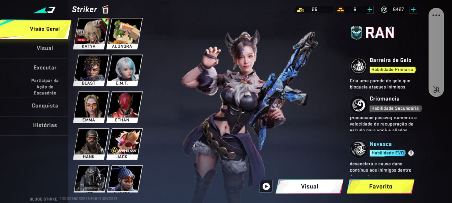 Conta blood strike muito rara com várias skins de colab e eternas