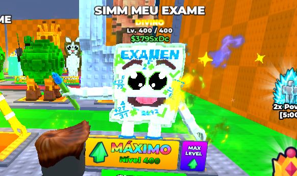 Blocos sortudos de explosao de poder .// 1x Brainrot 150Sxdc+ lv MAX 400