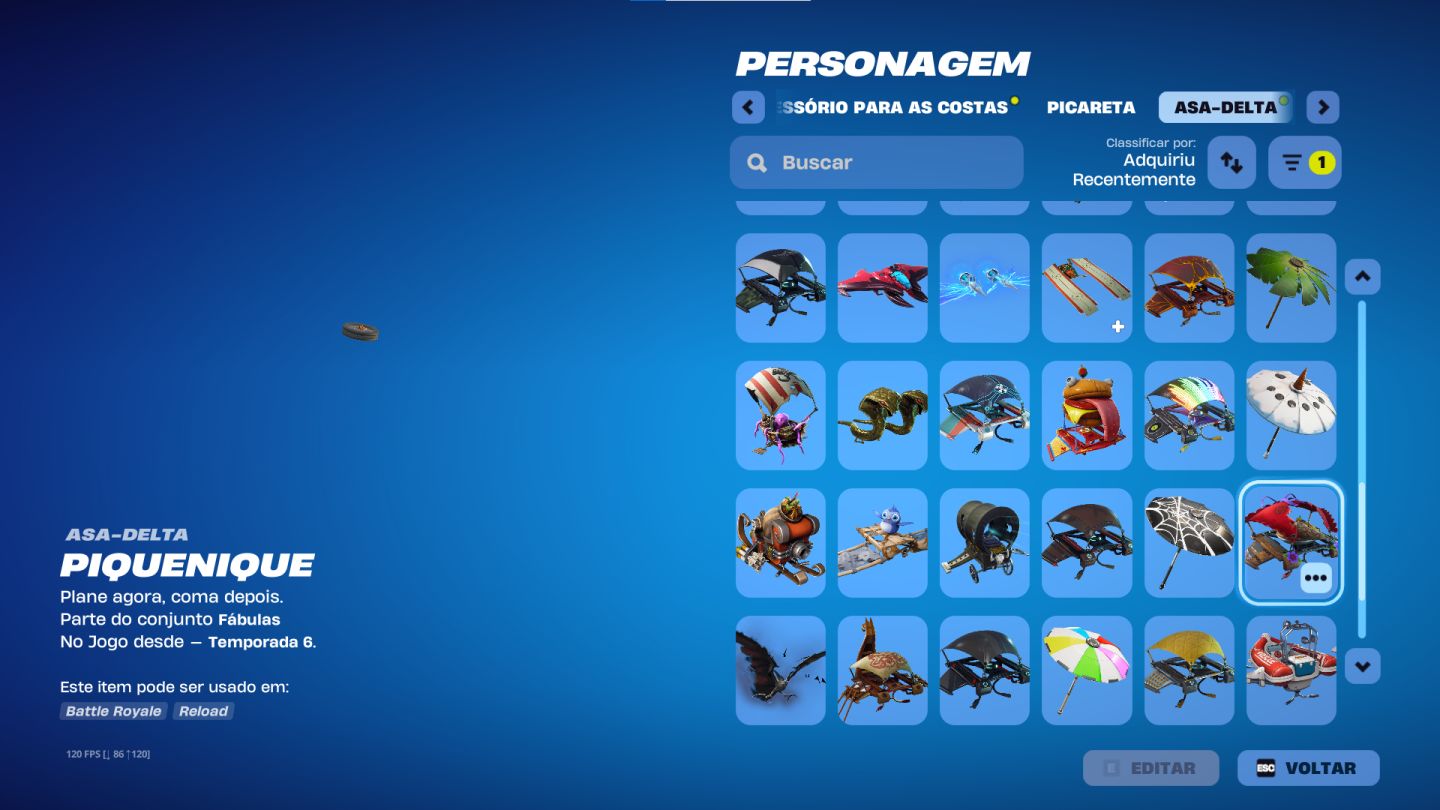 Conta FORTNITE com o TRAVIS SCOTT com os 2 Emotes Dele!