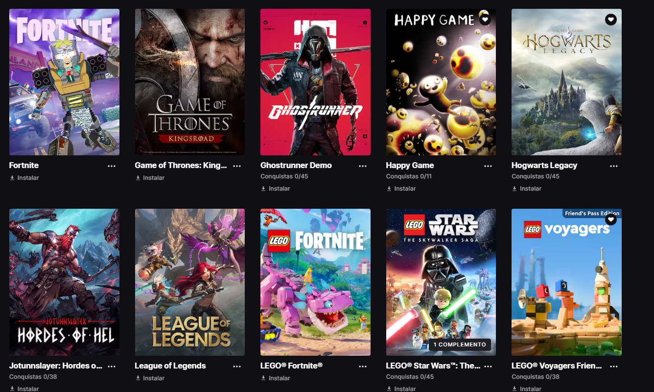 CONTA EPIC GAMES CHEIA DE JOGOS AAA