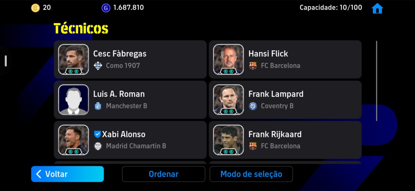 CONTA eFOOTBALL 3263 DE FORÇA COLETIVA