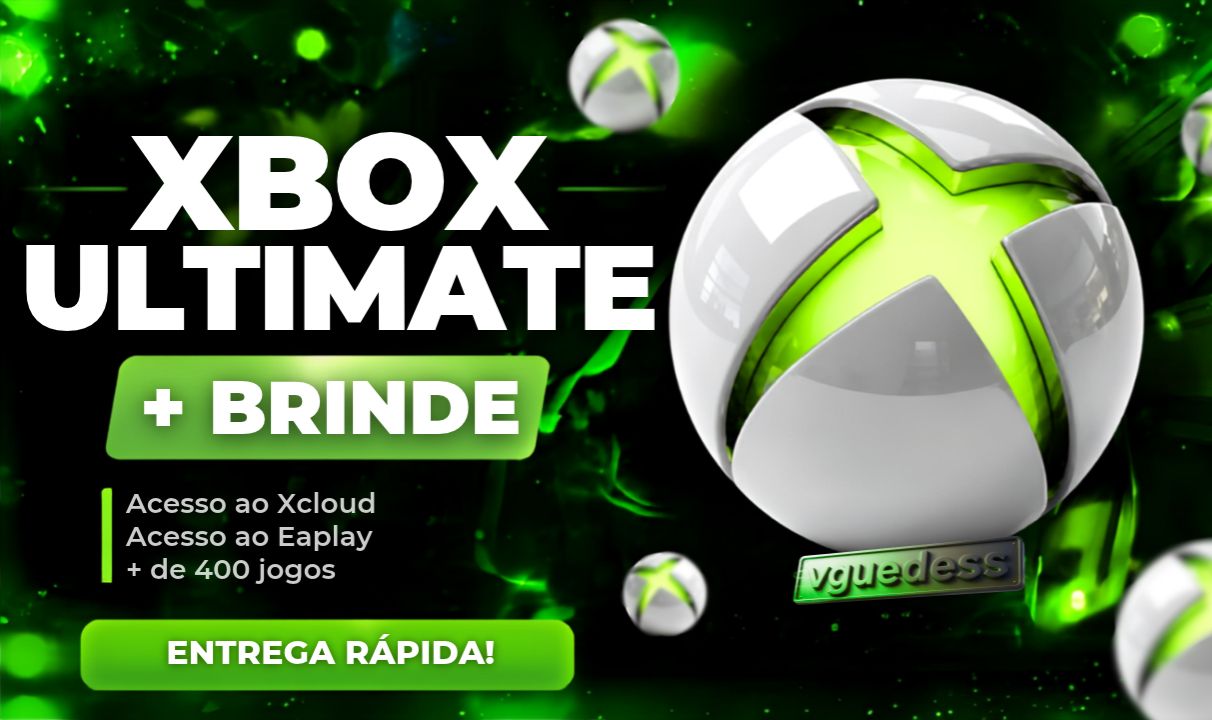(MAIS BARATO) XBOX GAMEPASS ULTIMATE PC/CONSOLE/NUVEM - PRIVADO + BRINDE