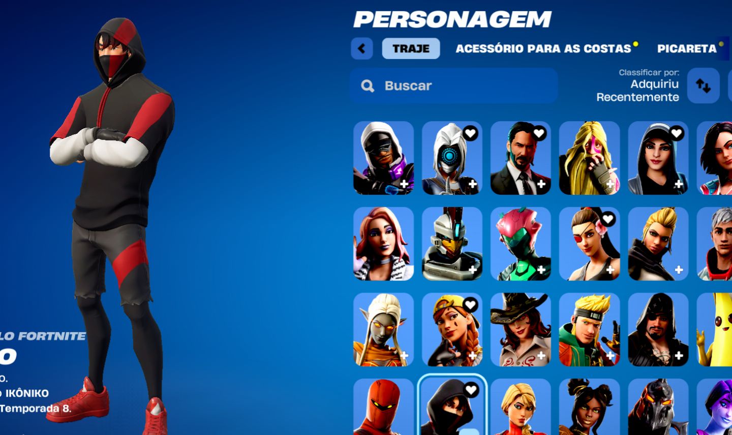 Conta muito rara ikonic travis e outros bundles tem doll em campeonatos oficiais