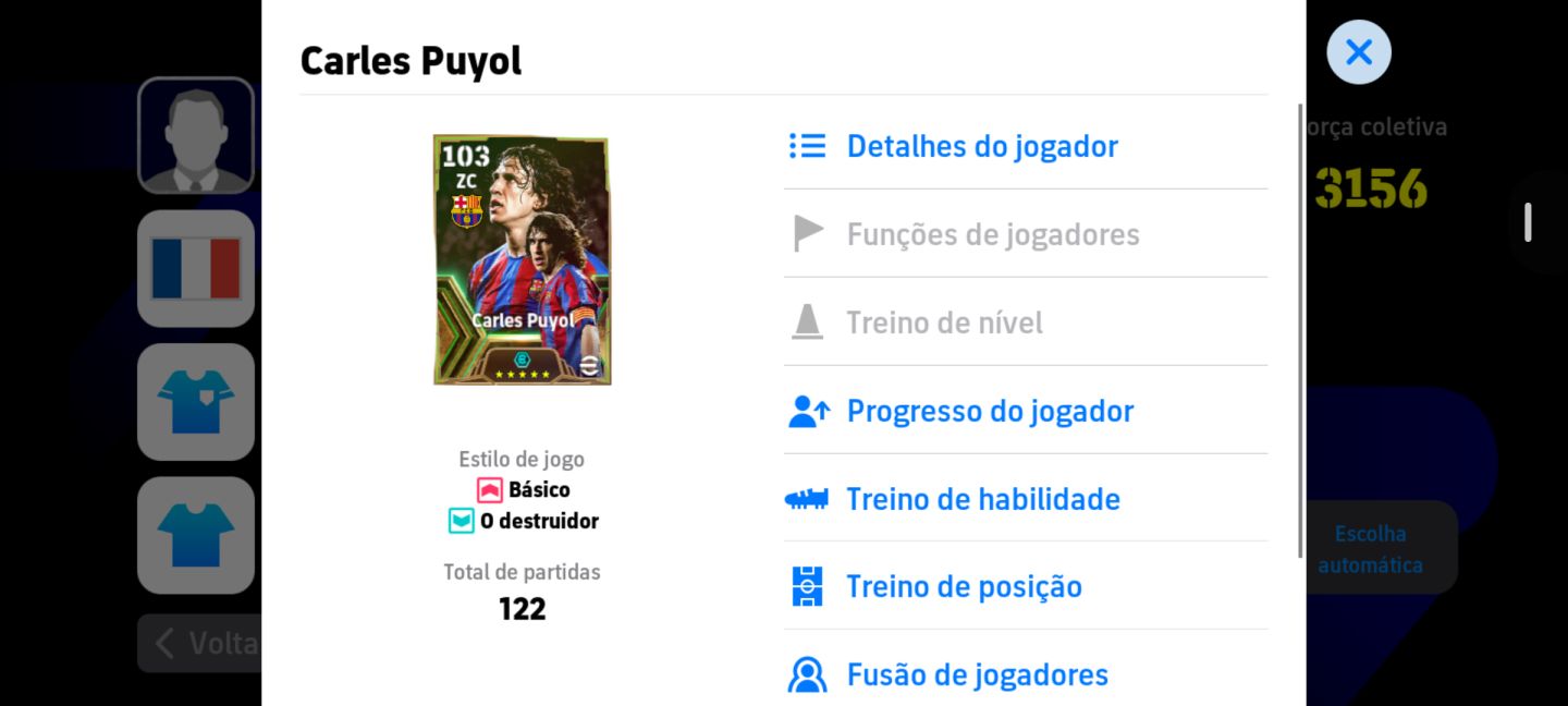 CONTA EFOOTBALL 3156 DE FORÇA