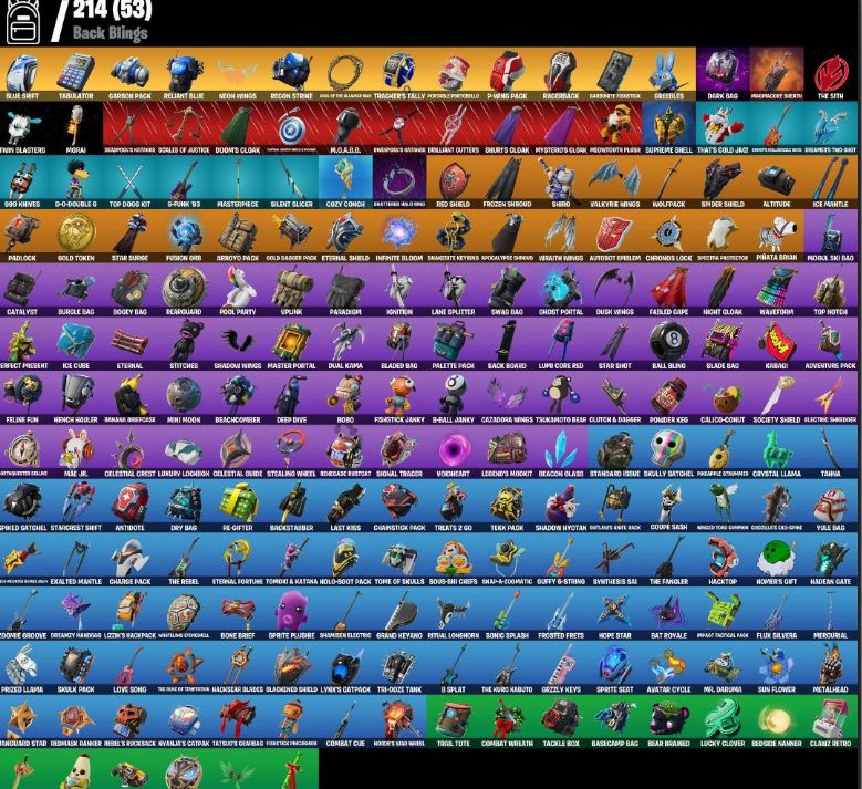 CONTA FORTNITE 186 SKINS FULL ACESS
