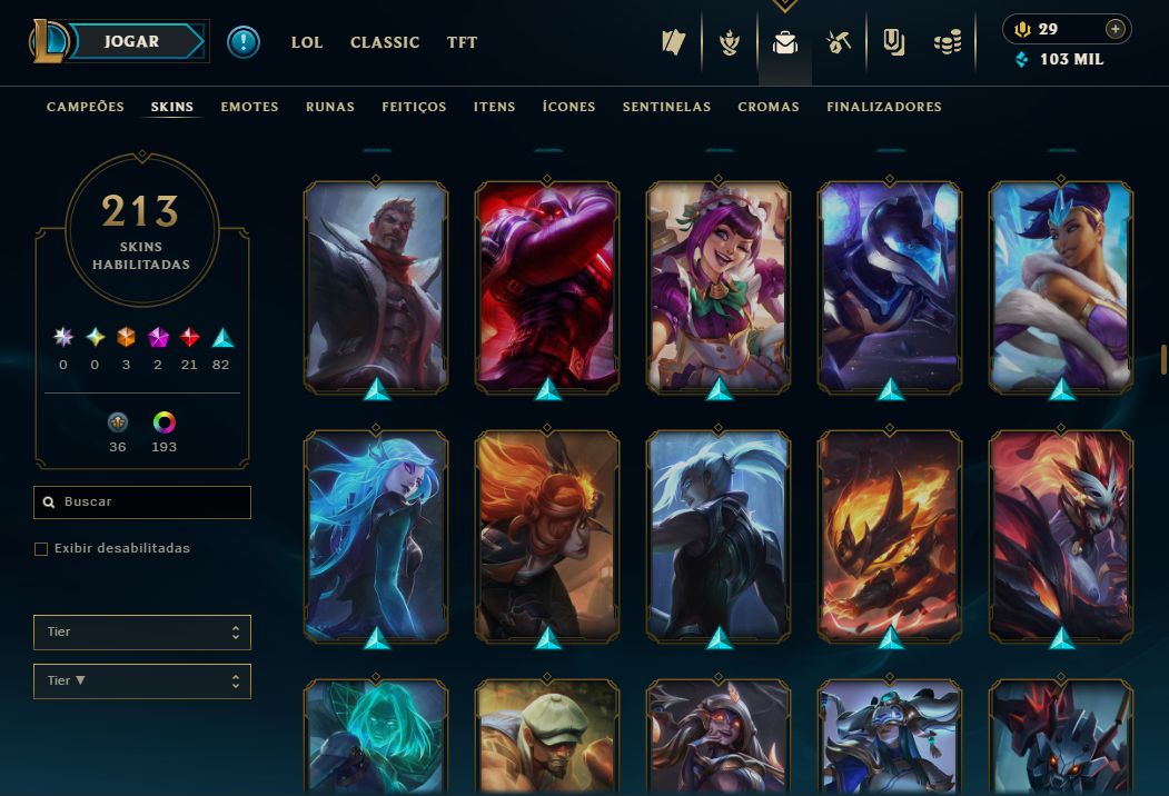 CONTA LOL À VENDA ELO ALTO ÓTIMO MMR PRONTA PARA JOGAR