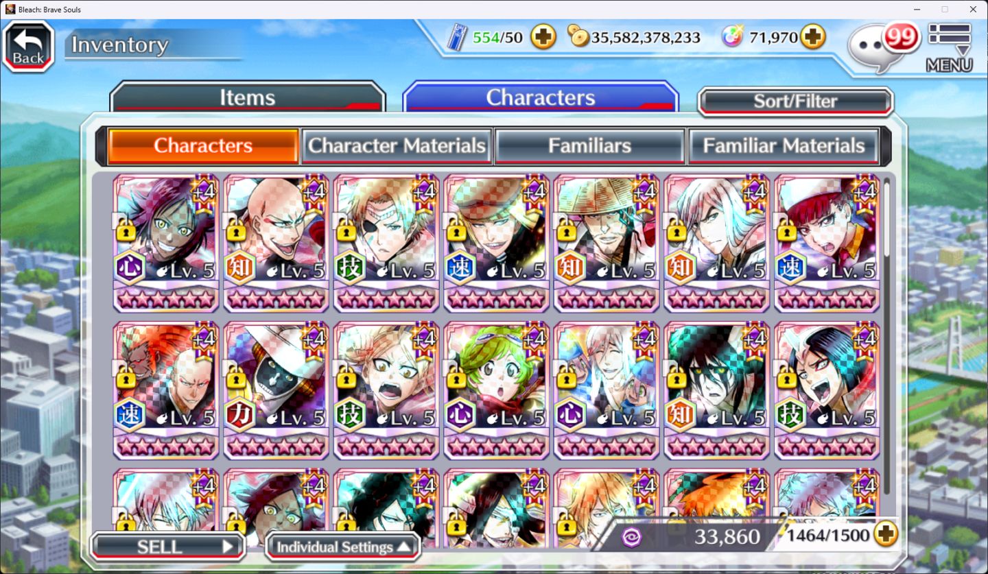 Super REROLL Bleach Brave Souls, Rank 300 + 71k de ORBS