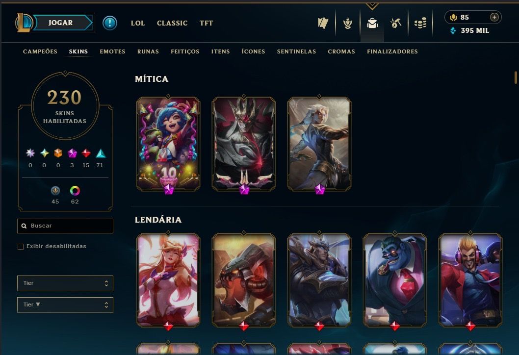 Conta Lol Nivel 530+ I 400k+ EA I 1.5KK Soraka I 220+ Skins