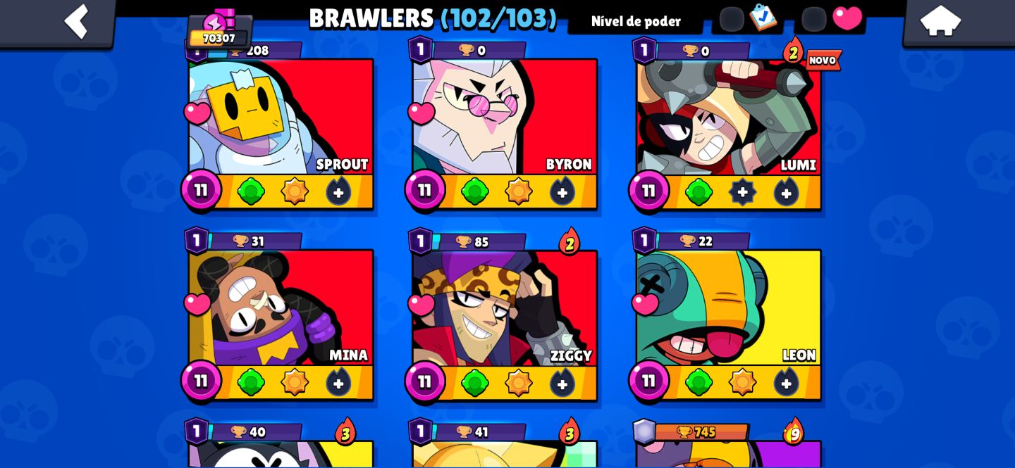 Conta brawl stars 70k + 263 skins