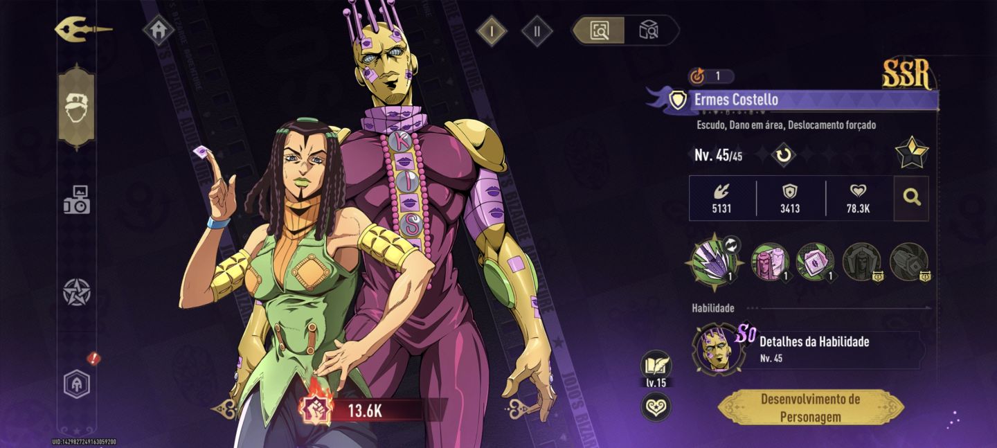 JOJO'S BIZZARRE ADVENTURE GS MELHORES PERSONAGENS