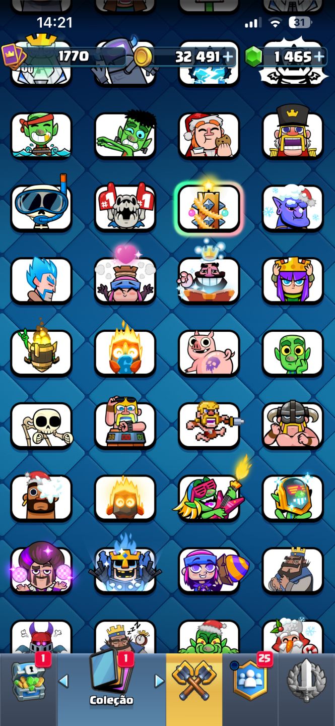 Conta de Brawl Stars e Clash Royale( não separado)
