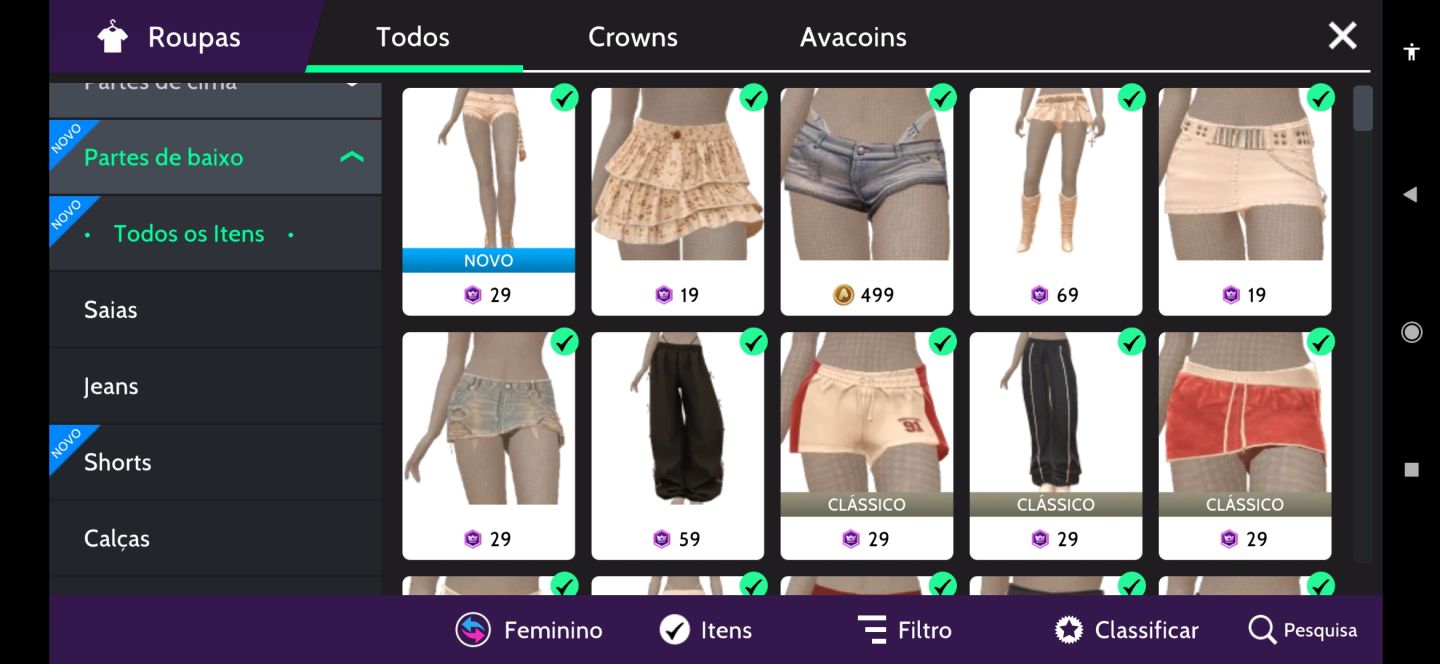 Conta avakin life feminina - lev 54