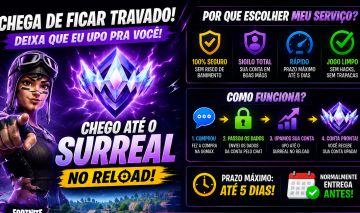 UPO QUALQUER RANK ATÉ O SURREAL | FORTNITE RELOAD