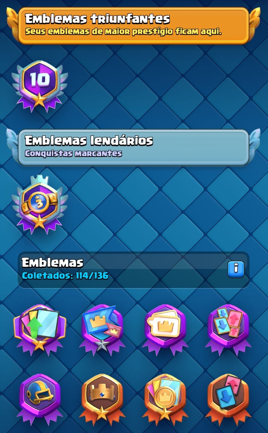 CONTA CLASH ROYALE / 10 ANOS DE EVOLUÇÃO!