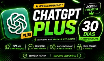 CHATGPT PLUS 5.6 + CODEX - 30 DIAS (CONTA PRIVADA),MELHOR PREÇO DO MERCADO
