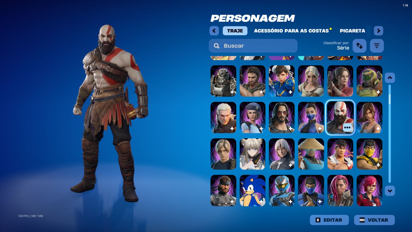 CONTA OG 2018 683+SKINS |590+PICARETAS TRAVIS + KRATOS|STW FUNDADOR|ÚNICO DONO