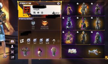 Conta de Freefire lotada de Incubadoras Antigas