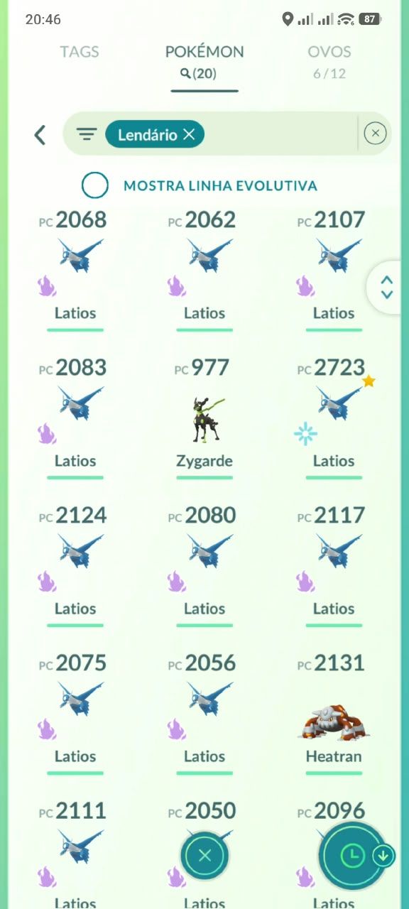 Pokémon GO Lvl 42 | Latios 100% IV + 20 Lendários | Ler Descrição (Saldo Negativ