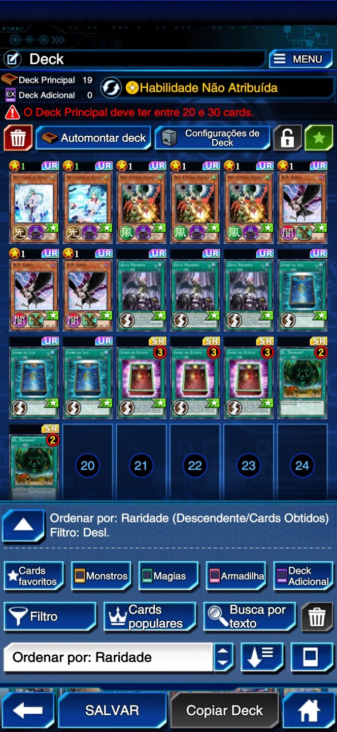 Conta Yugioh Duel links Com decks metas