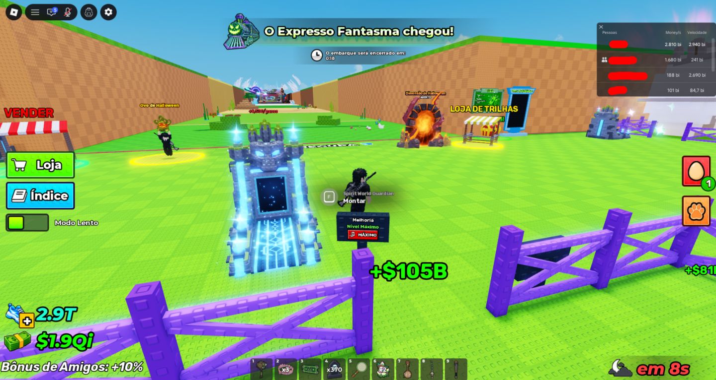 Conta quase FULL 2.9T Velocidade $2.8T/s [Steal An Egg/Roube um Ovo]