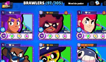CONTA TOP BRAWL STARS / 42.5K TROFÉUS / 102 BRAWLERS / NORI PODER 11 + SKIN