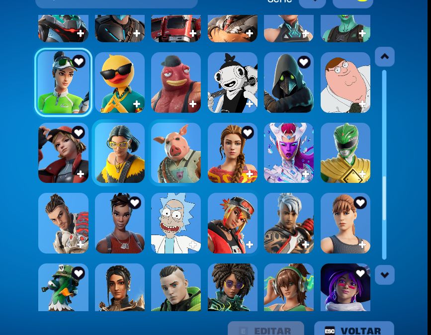 Conta fortnite com Passes a partir do cap2