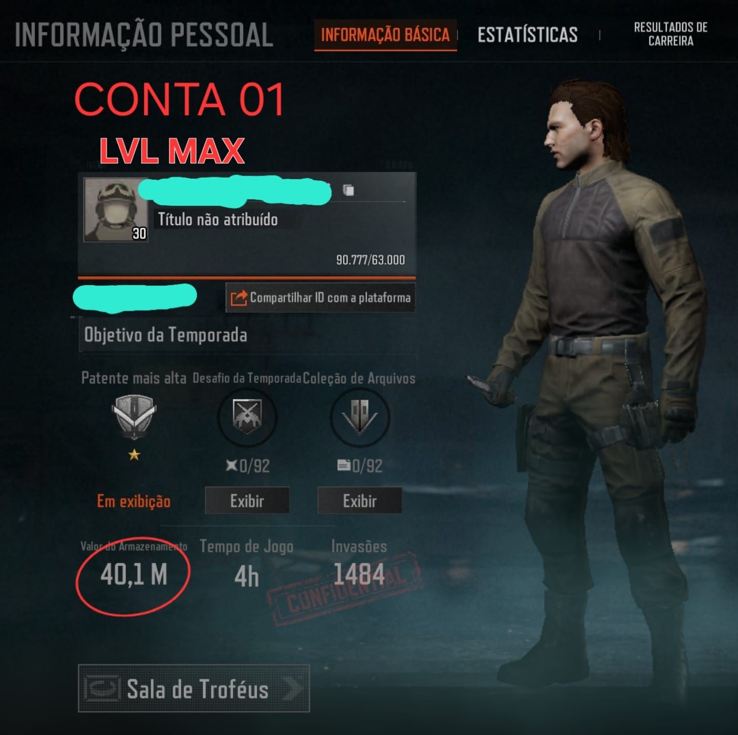 PROMOÇÃO!!! CONTAS ARENA BREAKOUT MOBILE | FULL ACESSO | 40M+ 30M+ 20M+ 10M