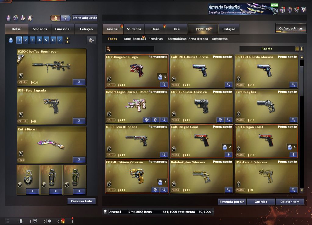 CONTA CROSSFIRE COM 87 VIPS, VÁRIAS VITORIOSAS E PERFEITA PARA TODOS OS MODOS!