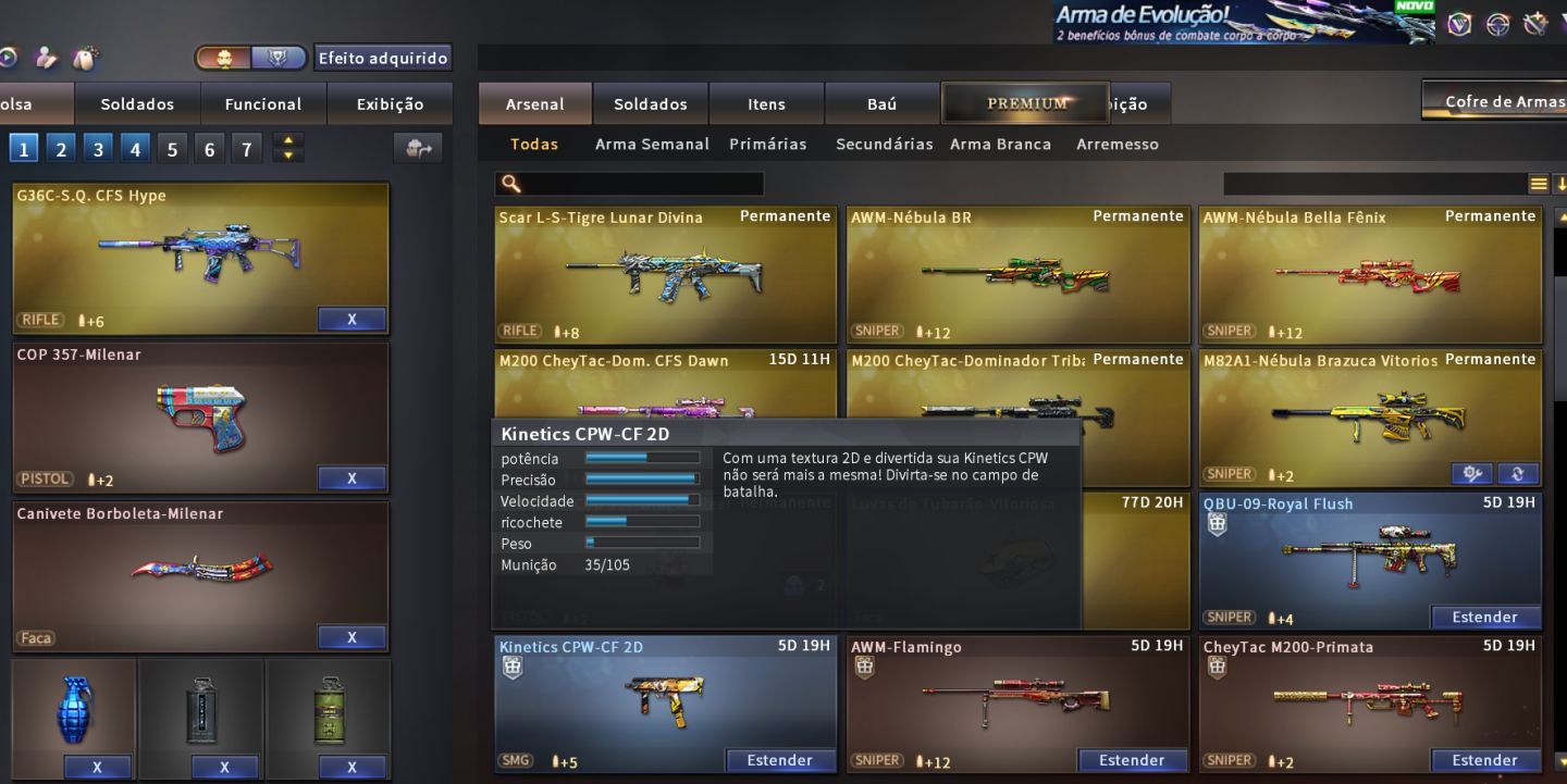 CONTA CROSSFIRE 4VIP RANK MESTRE.