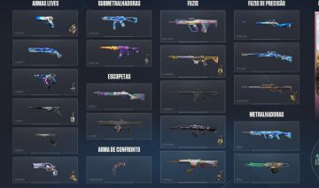 CONTA ASCENDENTE COM FACA KARAMBIT RGX E ZEROFANG, 2 VANDAL E 2 PHANTOM