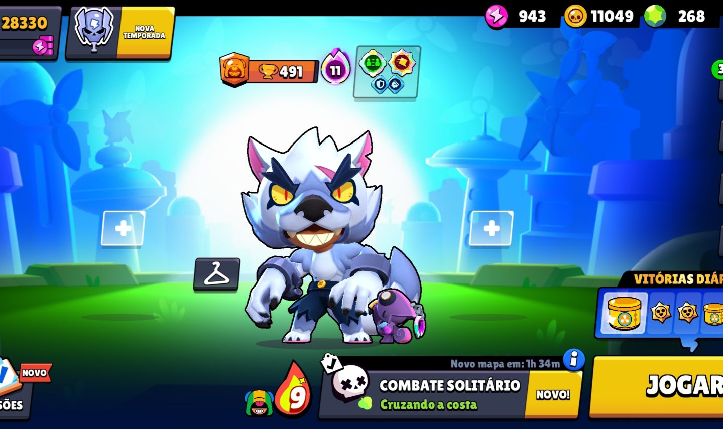 CONTA COM 28K DE TROFÉU GEMADINHA JUNTO COM CLASH ROYALE 3 HERÓI