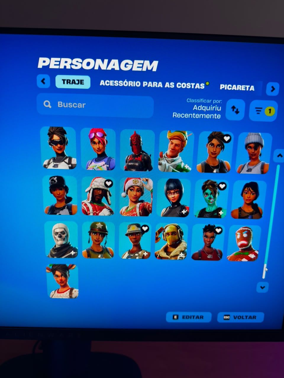 CONTA DE FORTNITE RARA MINTY AXE, TRAVIS, PICARETA KRATOS E MAIS