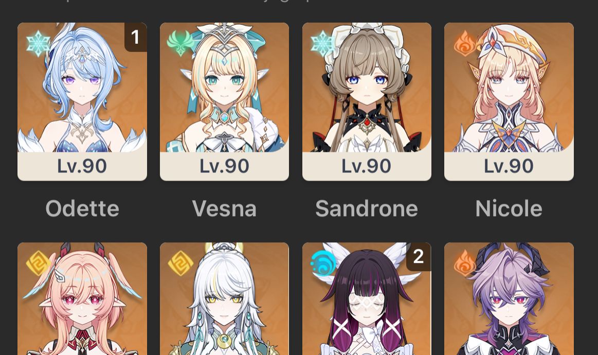 CONTA DOLPHIN AR 59 ENDGAME COLUMBINA C2 ARLECCHINO C2 NEUVILLETE C2 ODETTE C1