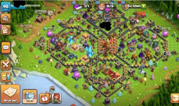 CONTA CLASH OF CLANS RUCHADA level 90 com 5 construtor e tropas evoluídas