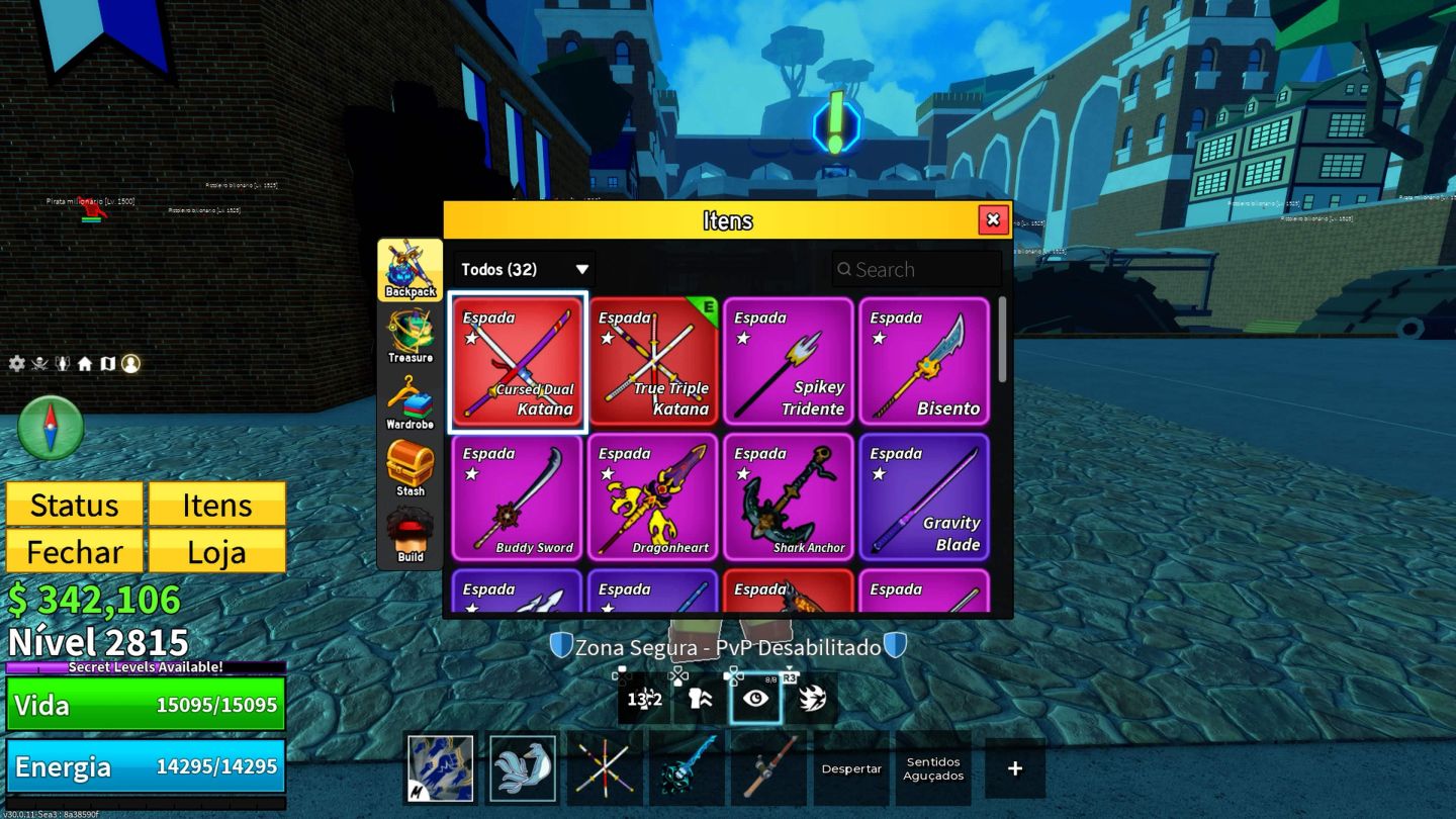 CONTA DE BLOX FRUITS COM 4 V4 - SANGUINE - ICE PERM E MUITO MAIS!!