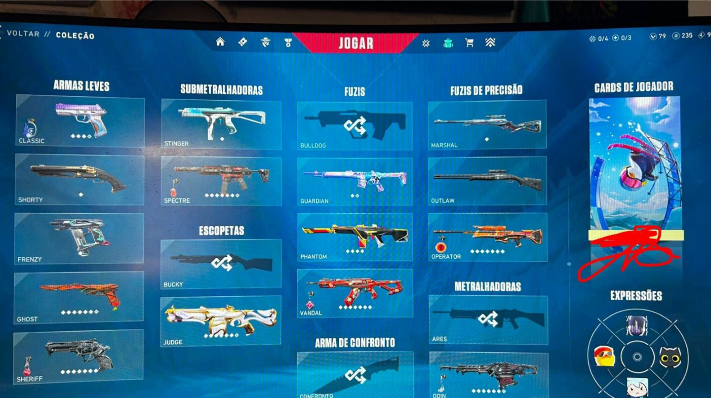 CONTA VALORANT F.A - MMR IMORTAL + FULL SKINS